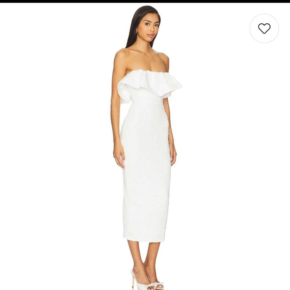 ELLIATT Dandelione Midi Dress in Ivory